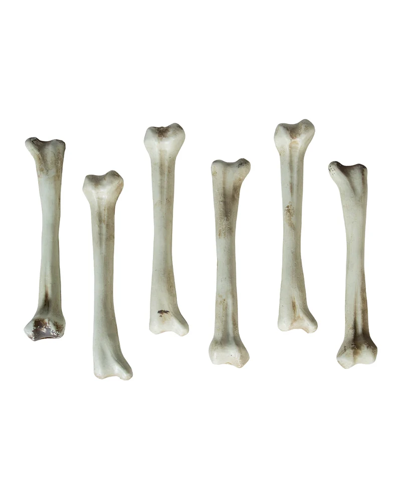 Knochen Set 6-teilig als Tischdeko 18cm