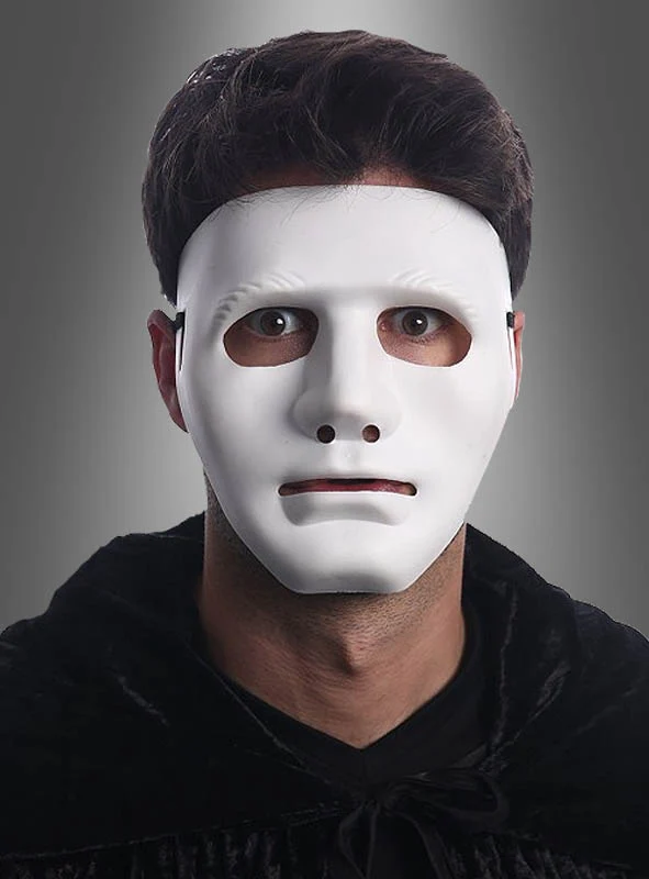 Neutrale Gesichtsmaske schwarz oder weiß