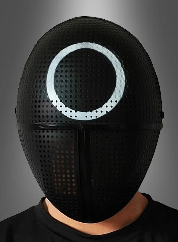 Schwarze Maske mit Kreis für Game Cosplay