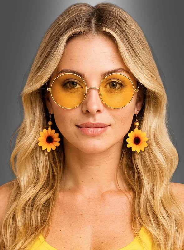 Sonnenblumen Ohrringe für Hippies