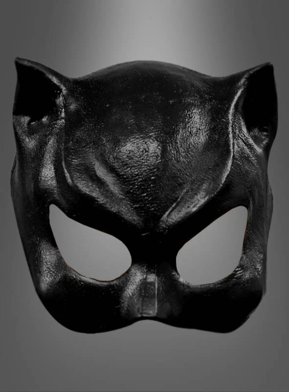 Deluxe Maske Katze schwarz