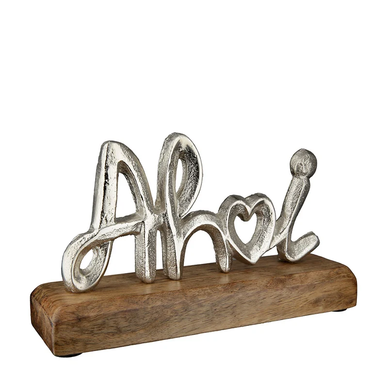 Schriftzug Ahoi Aluminium