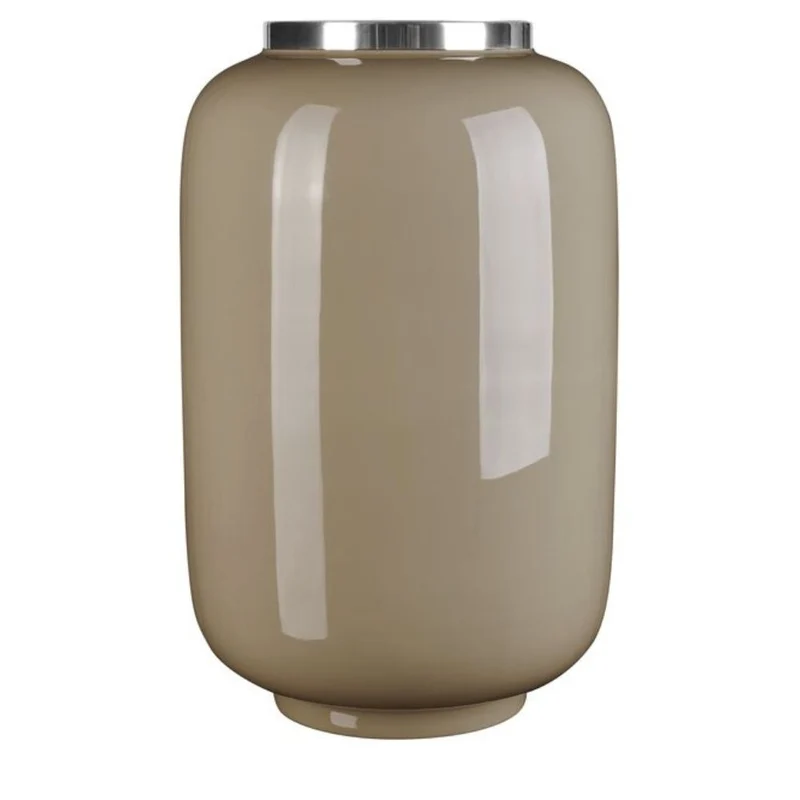 Vase Metall schlammfarben 40 cm