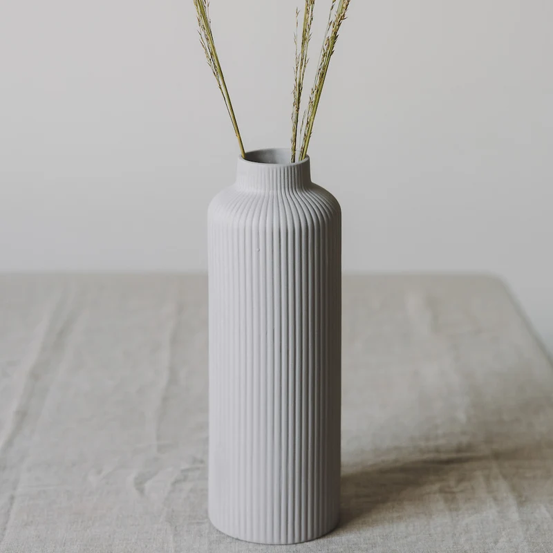 Storefactory ÅDALA Keramik Vase light grey