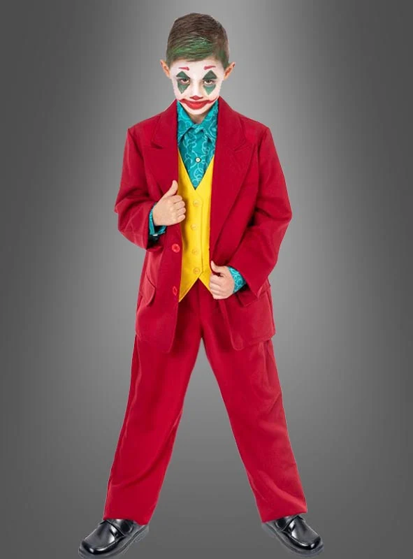 Roter Joker Anzug für Kinder