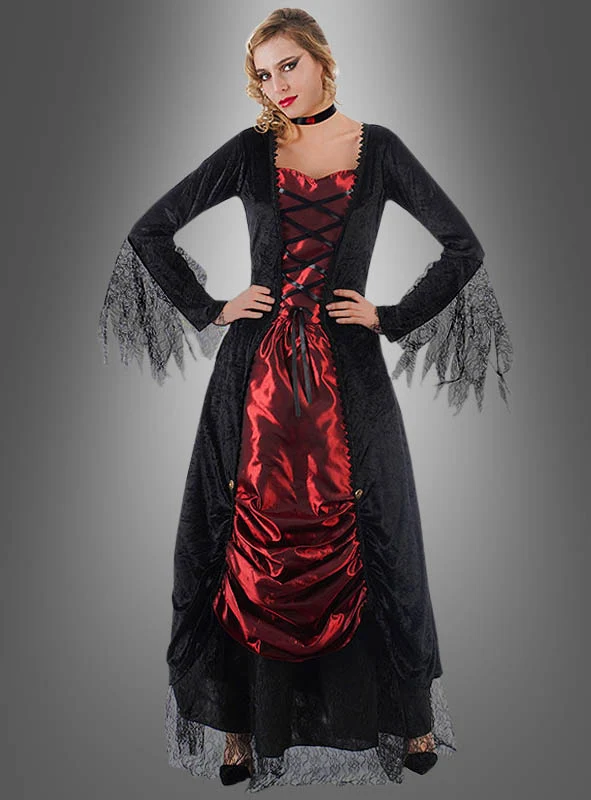 Vampirin Selina Kleid mit Spitze