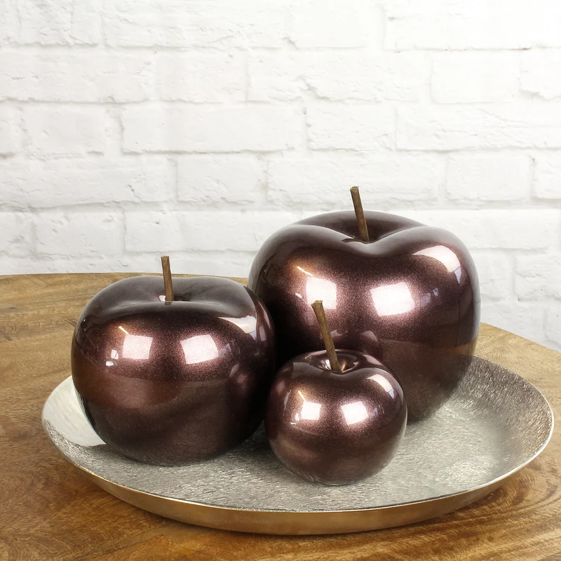 Deko Apfel aubergine varianten