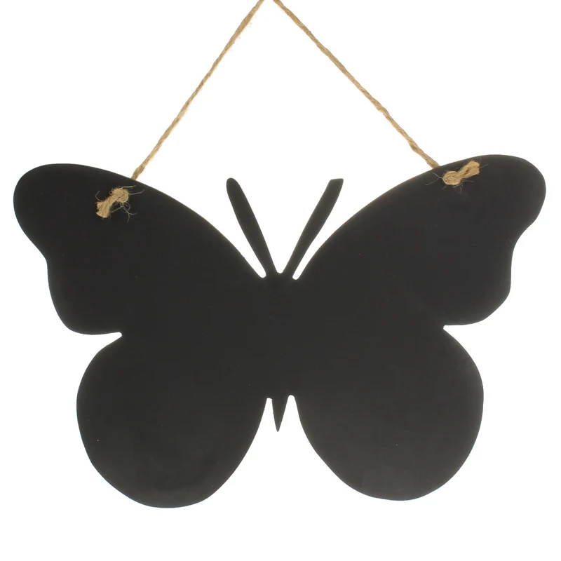 Kreidetafel zum hängen Schmetterling, 2er Set