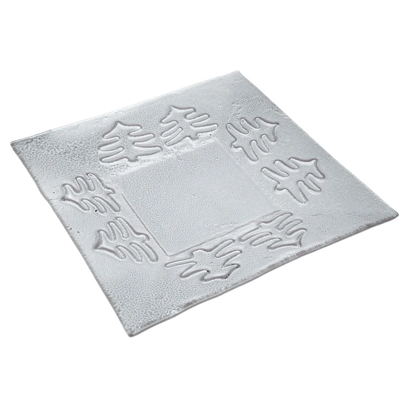 Unterteller quadratisch Glas 4er Set