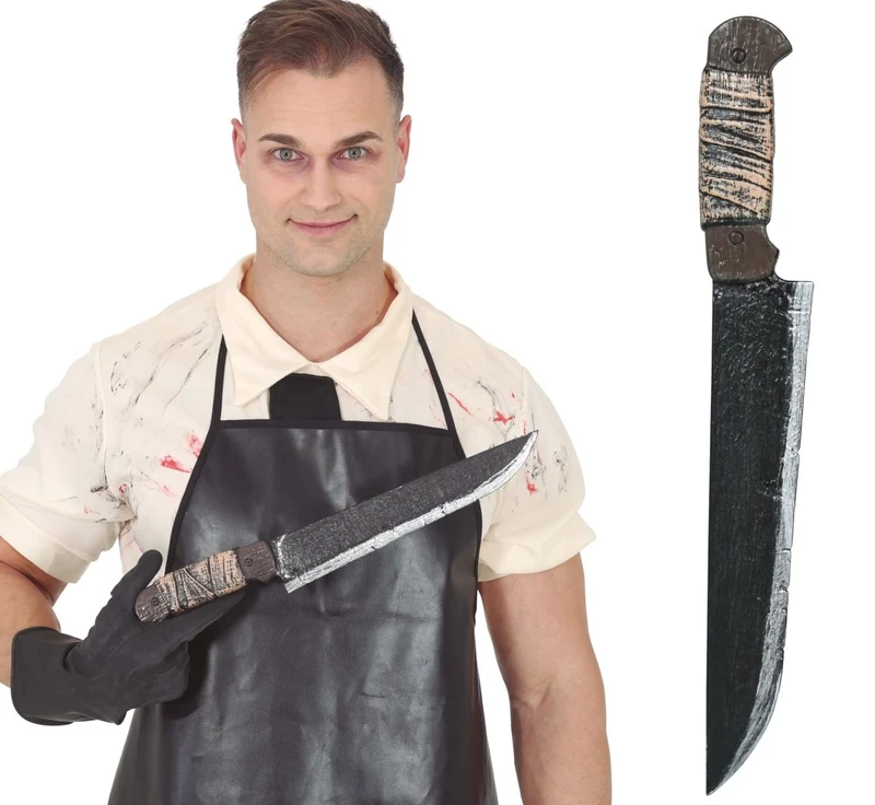 Halloween-Spielzeugmesser „Metzger“ 42 cm