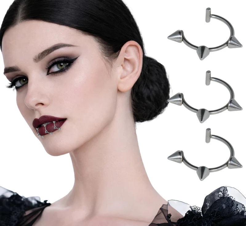 Silbernes Spielzeug-Piercing, 3er-Set