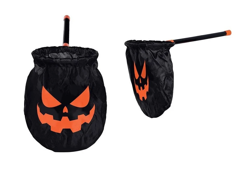 Halloween-Korb mit Kürbis