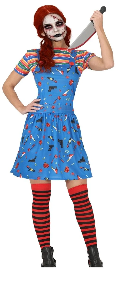 Halloween-Kostüm für Damen: „Mörderische Puppe“