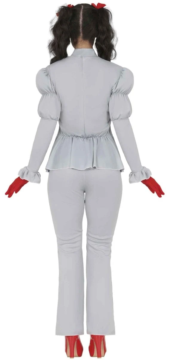 Halloween-Kostüm für Damen: Teufelsclown