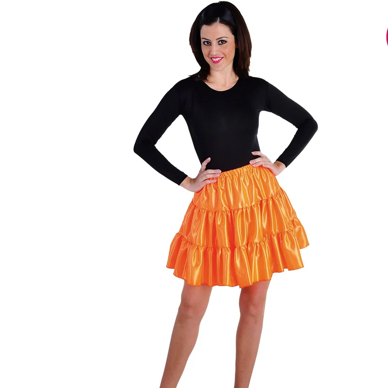 Frilled Skirt Orange | Oranje Rok voor Koningsdag Dames