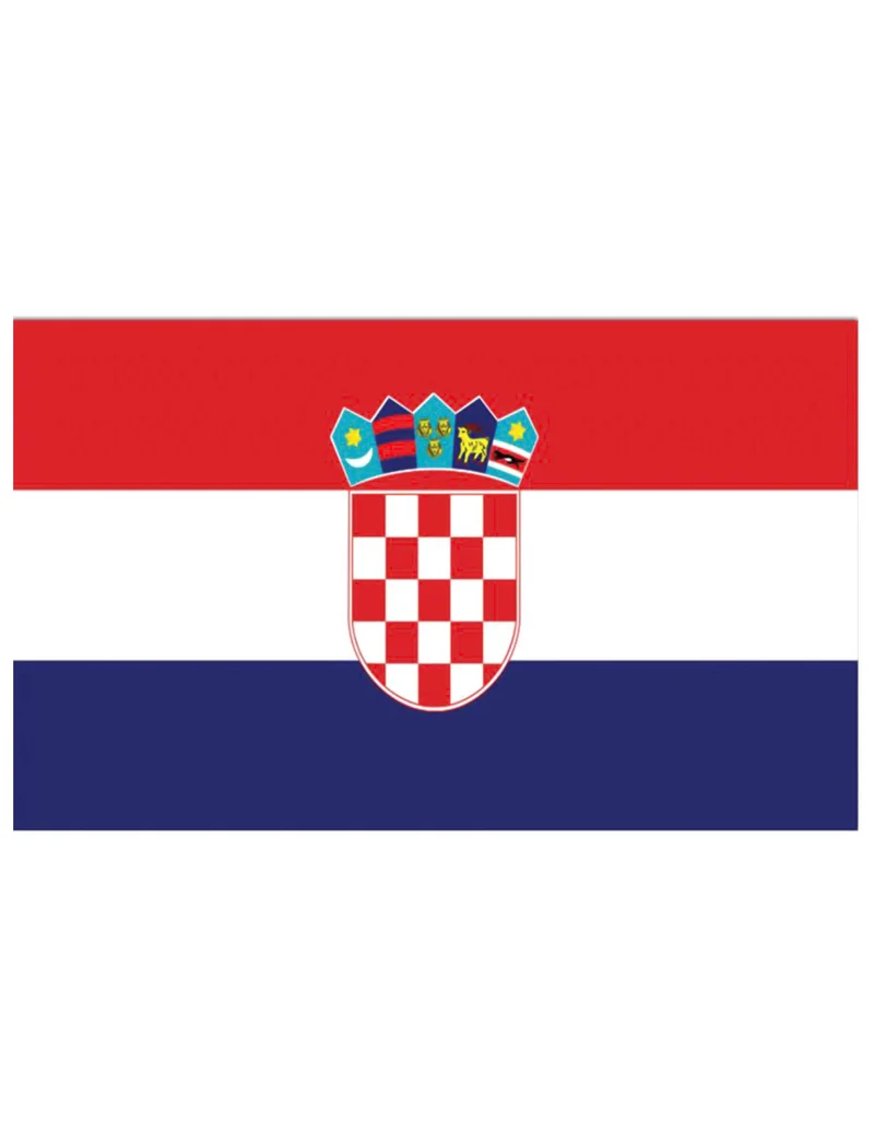 Kroatien-Fahne Stoff 150x90cm
