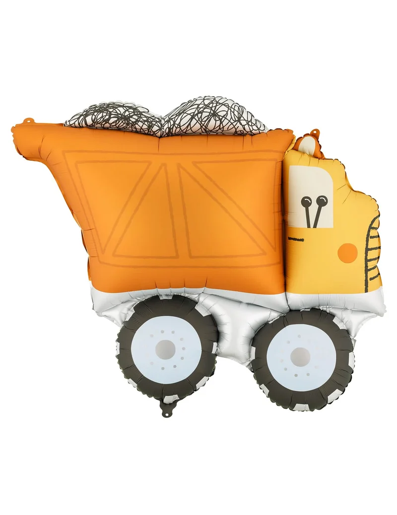 XL LKW Folienballon Baustelle 87 x 69 cm