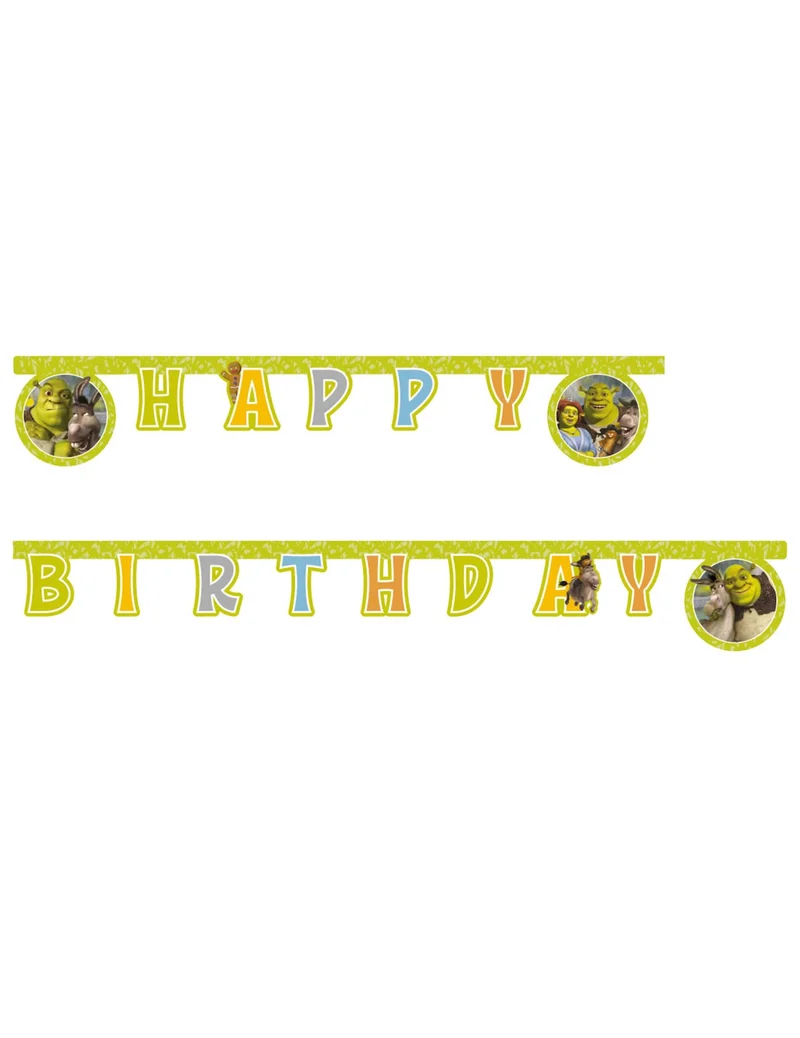 Happy Birthday Shrek™ Gelenkgirlande 200 cm