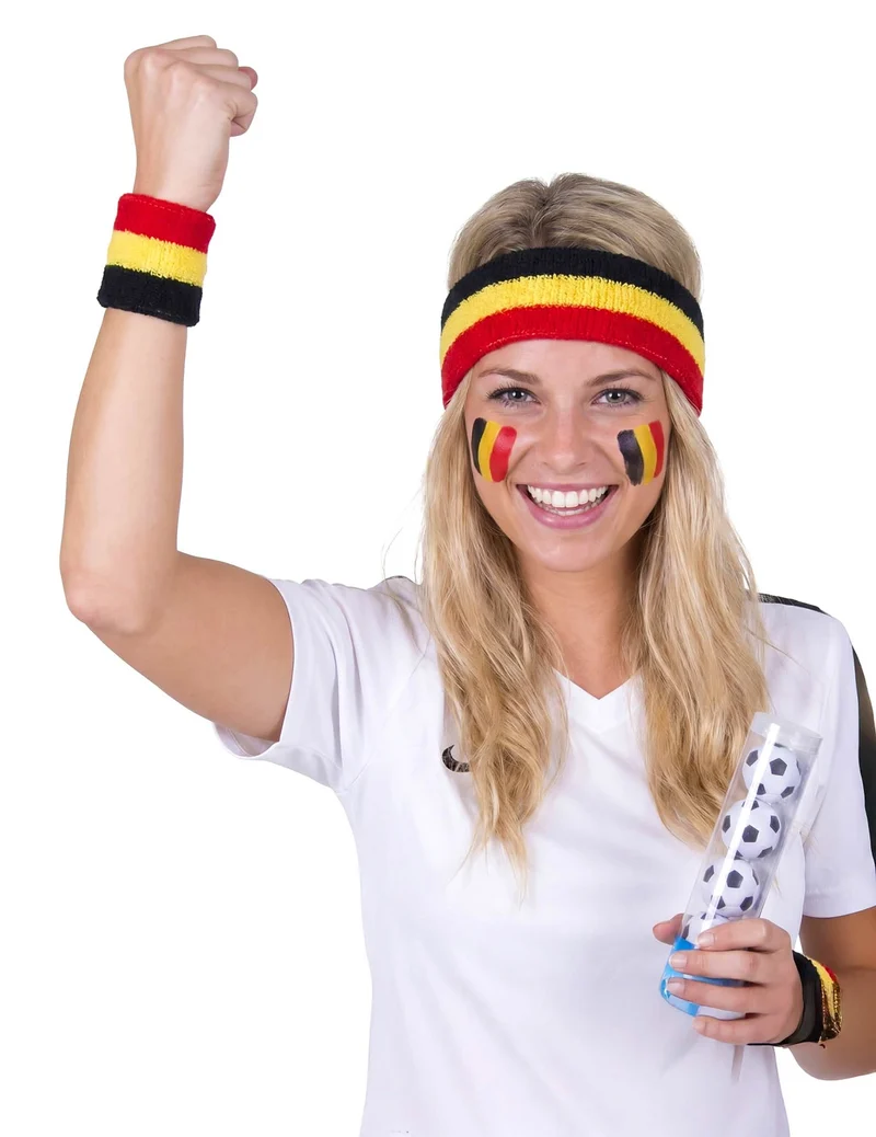 Schweißband und Stirnband Set Belgien