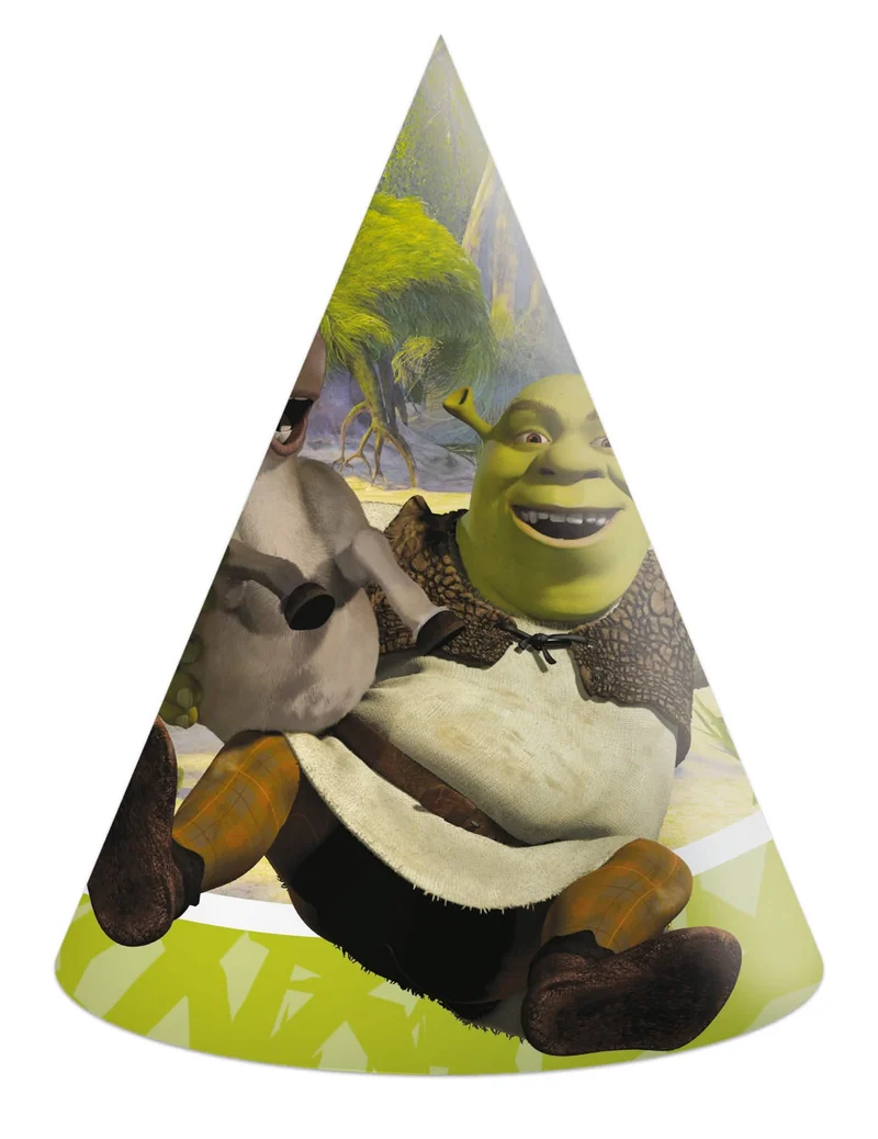 6 Shrek™ Partyhüte
