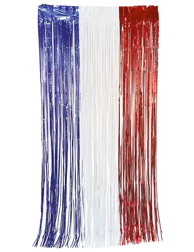 Glitzer-Vorhang Frankreich für Sportfans 2m x 1m