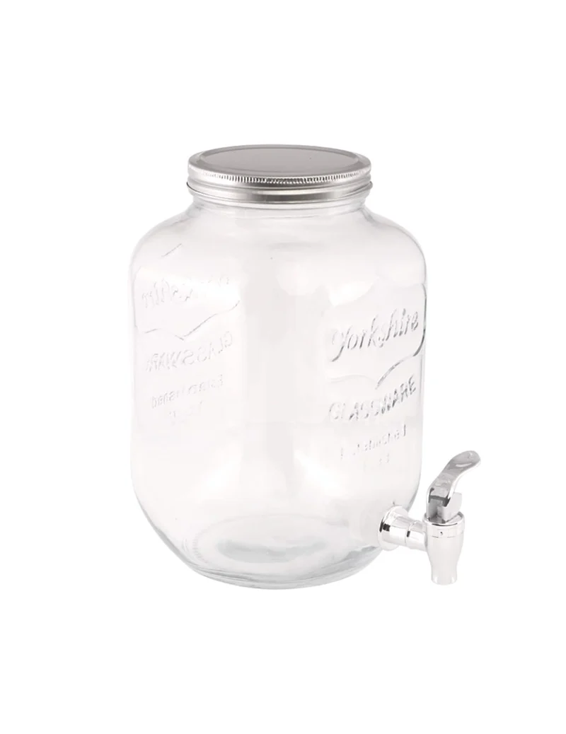 Getränke-Fontäne aus Glas - 4 Liter