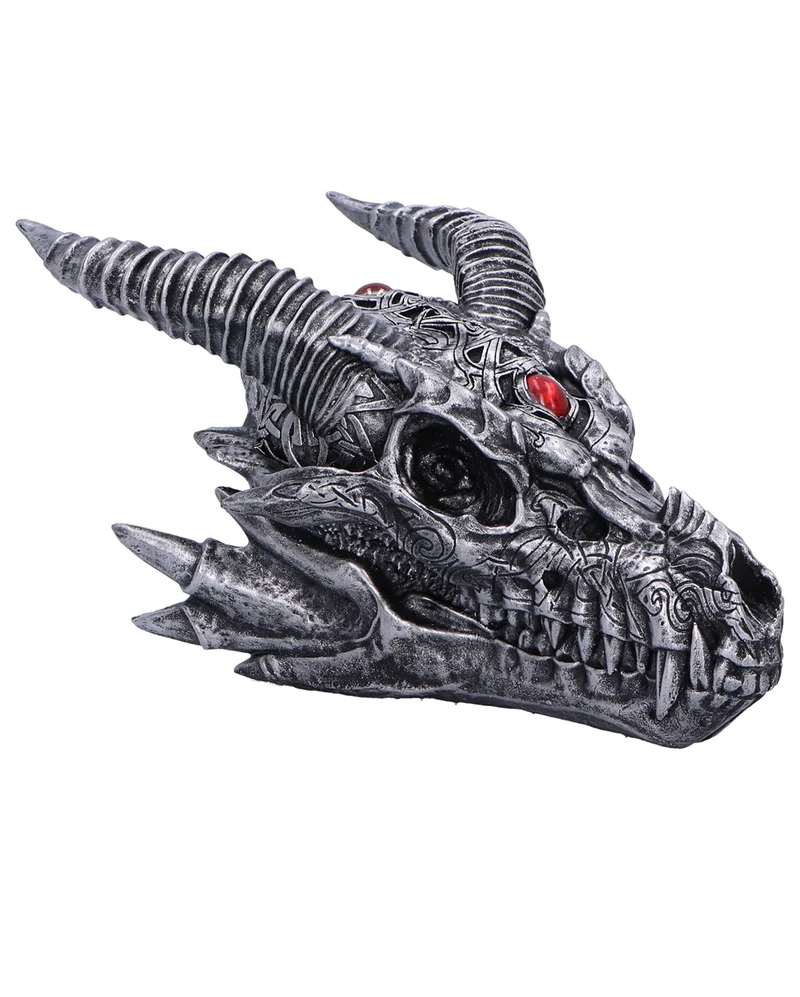 Tribal Flame Sci-Fi Drachenschädel 21,5cm