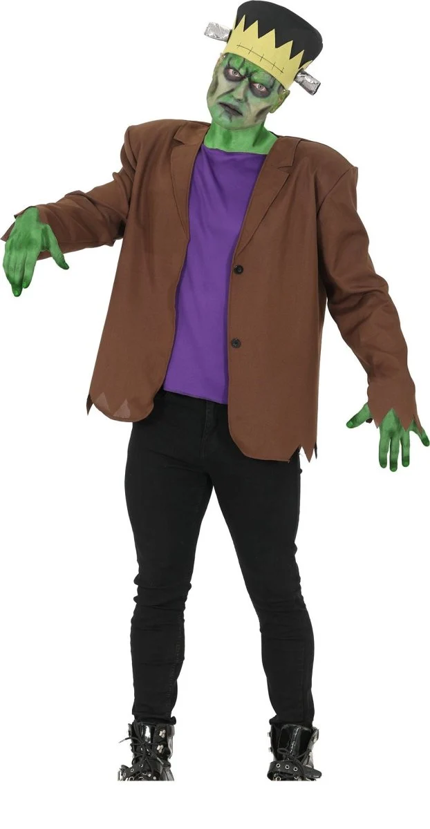Halloween-Kostüm für Herren: Grünes Monster
