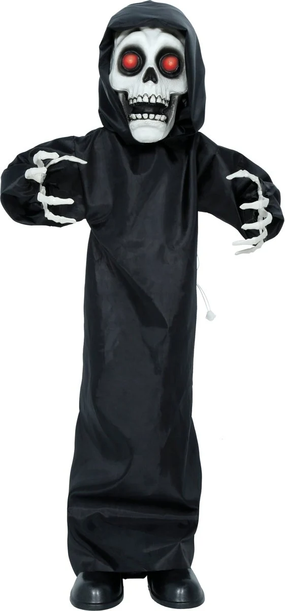 Halloween-Skelett mit Licht, Sound und Bewegung, 1 m