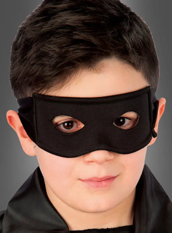 Schwarze Augenmaske für Kinder u. Erwachsene