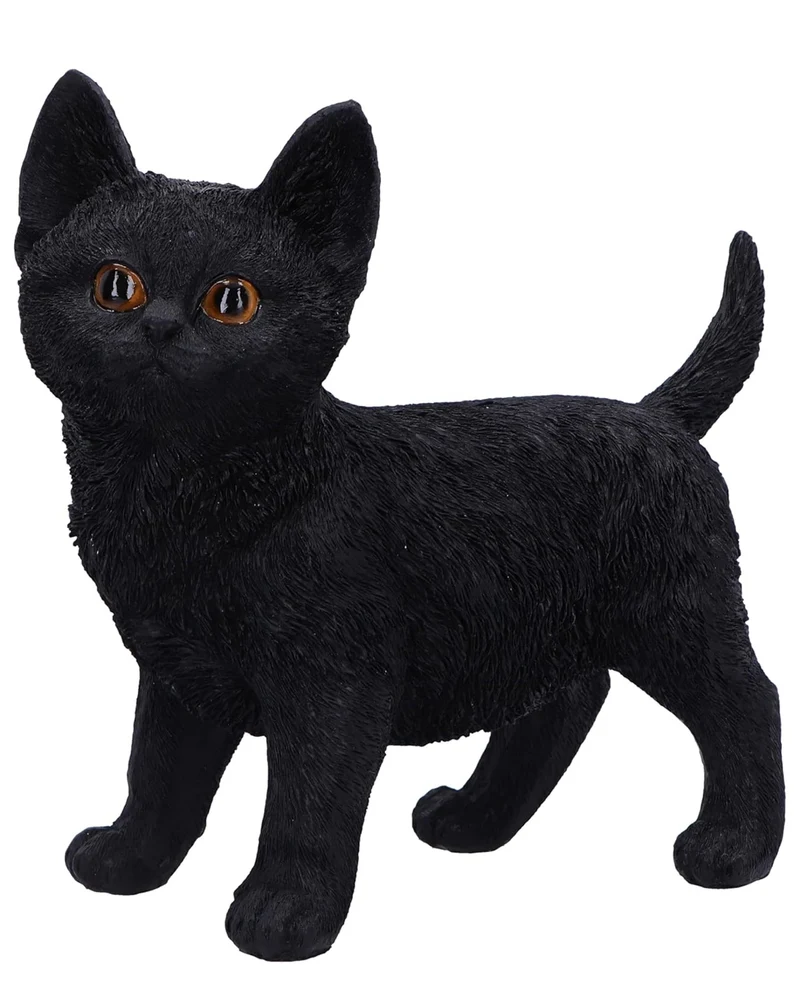 "Charmed Companion" Schwarze Katzenfigur 20cm