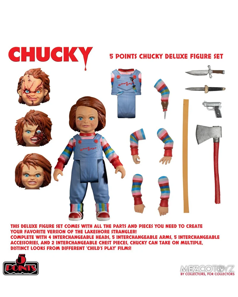 Chucky Die Mörderpuppe Deluxe Set 18cm - Mezco Toys