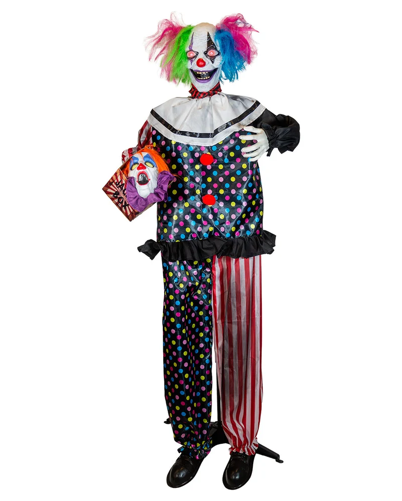 Mr. Smiles Horrorclown Animatronic mit Schockeffekt 172cm