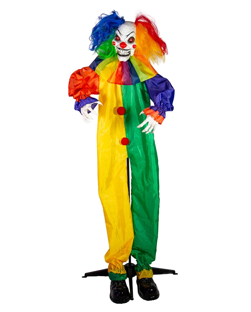Jingles der Verrückte Clown Halloween Animatronic 166cm