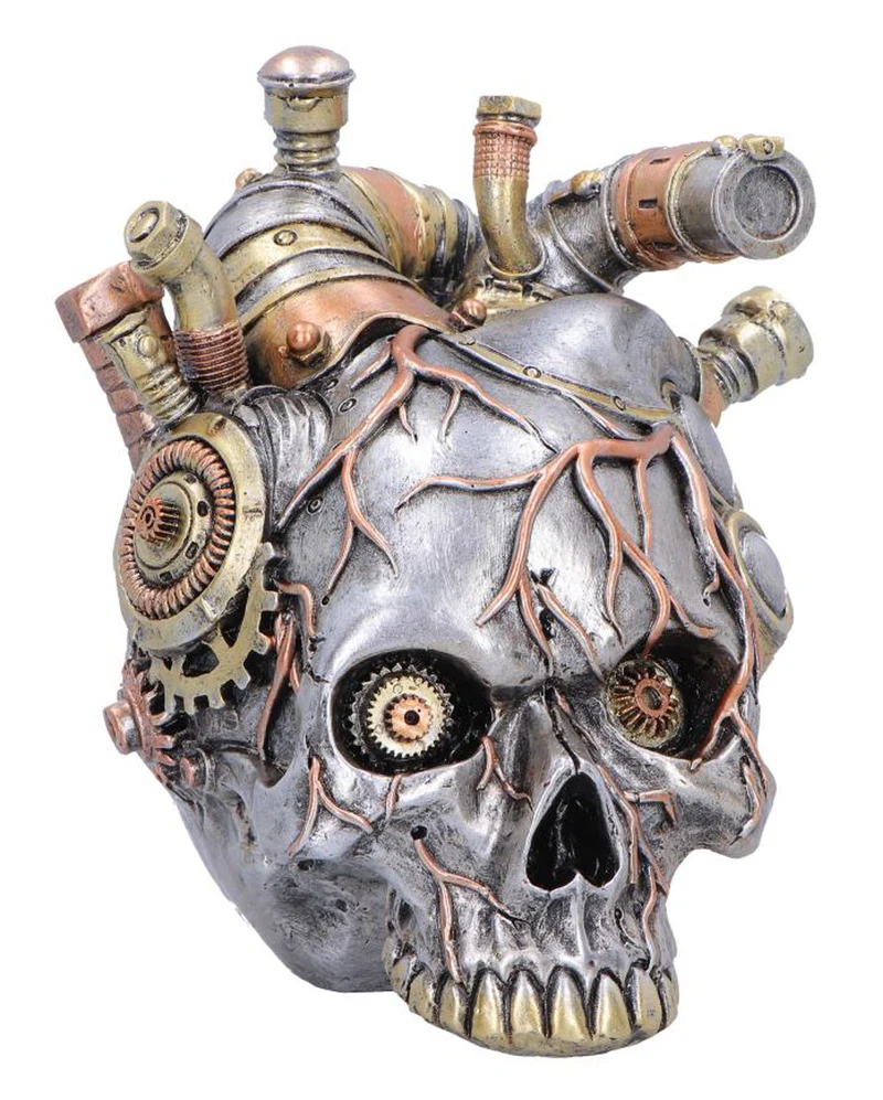 Cardiac Cranium Steampunk Totenkopf 17,5cm