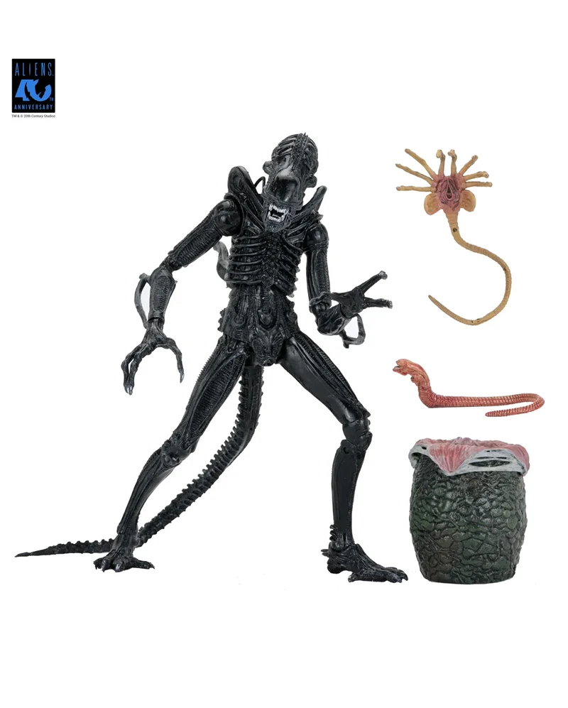 NECA Aliens 40th Anniversary Warrior Xenomorph Ultimate Action Figur 23cm