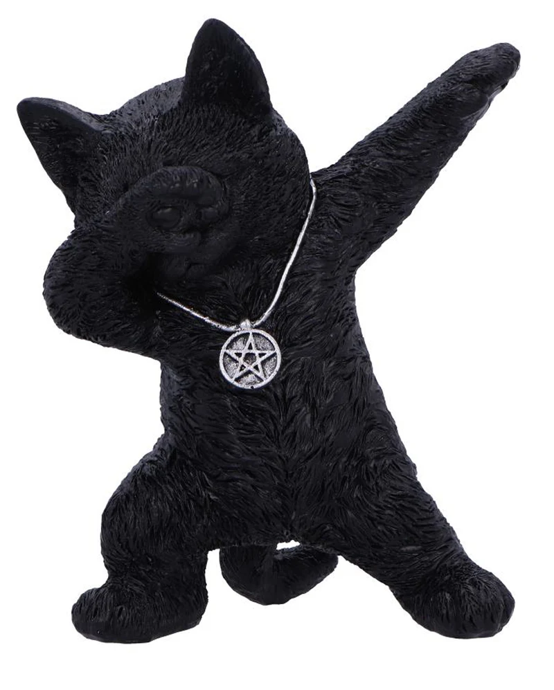 Hex & Flex Schwarze Katzenfigur 13,5cm