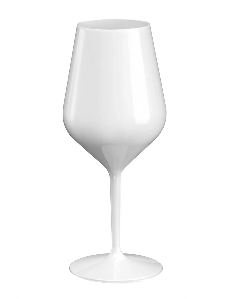 Weinglas weiß aus Kunststoff 47 cl