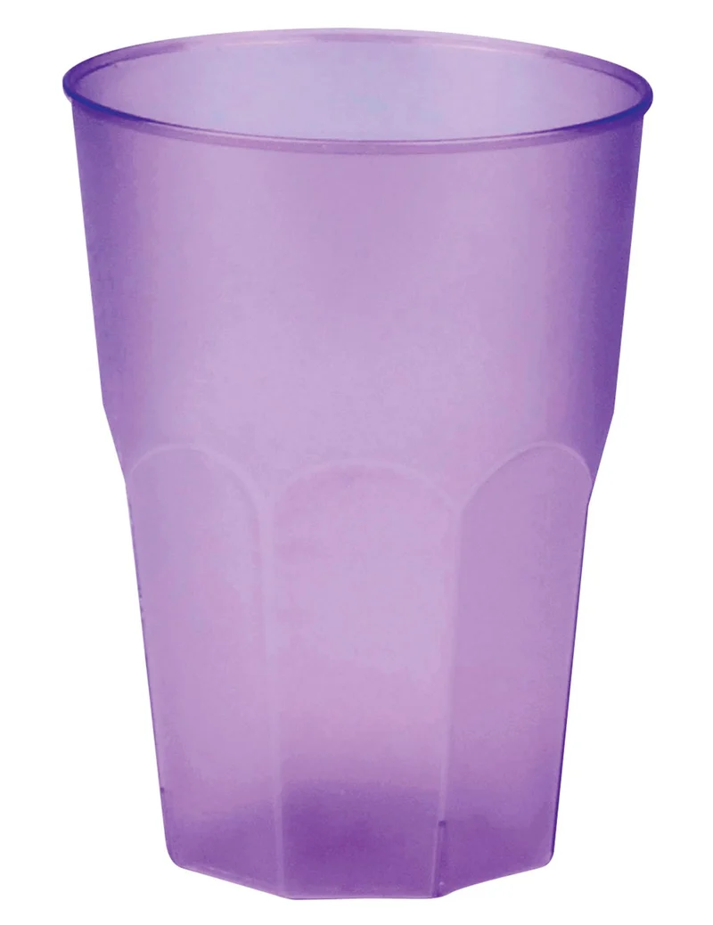 Trinkbecher lilafarben mattiert Kunststoff 42cl
