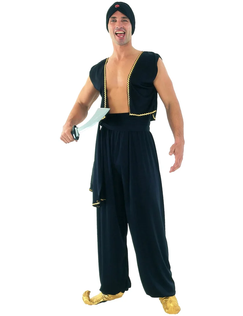 Sultankostüm für Herren Orient schwarz