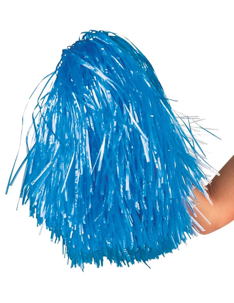 Pompon Fan blau