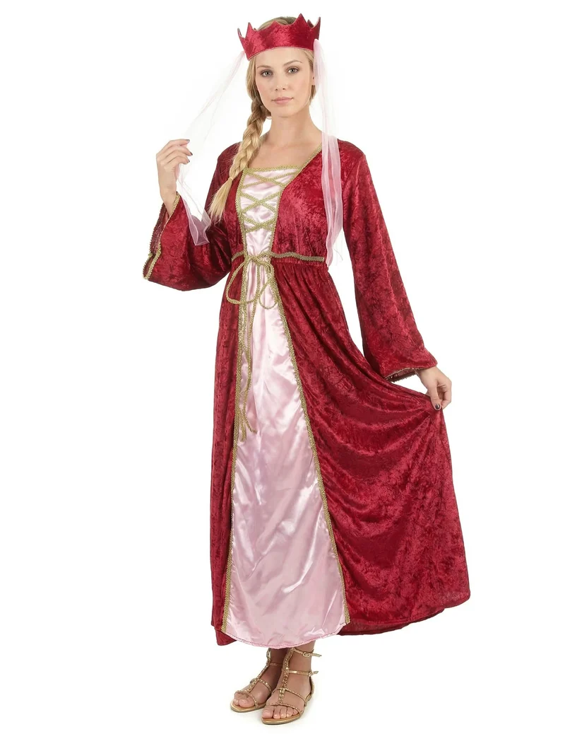 Mittelalter - Königin - Kostüm für Damen