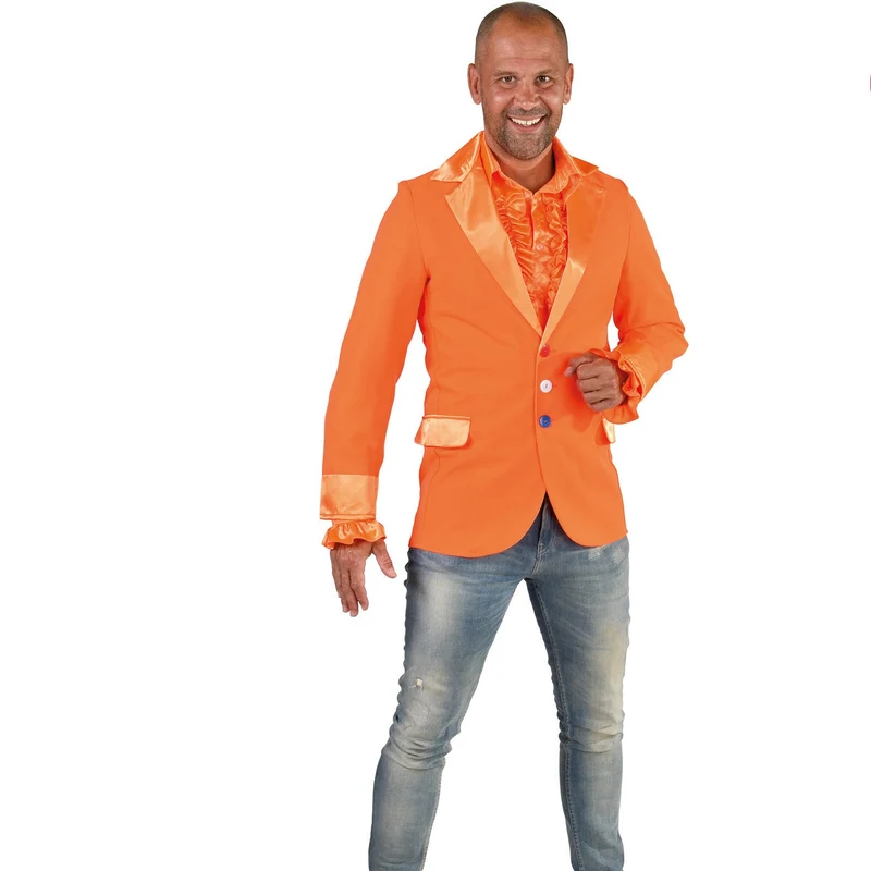 Oranje Jacket/Vest| Koningsdag Outfit Heren |