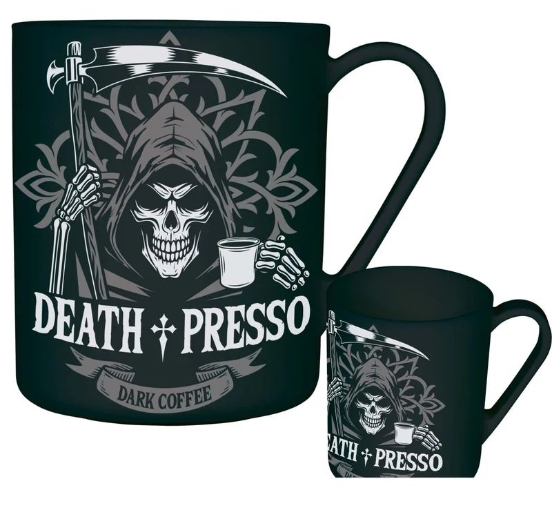 Schwarzer Becher „Death Presso“