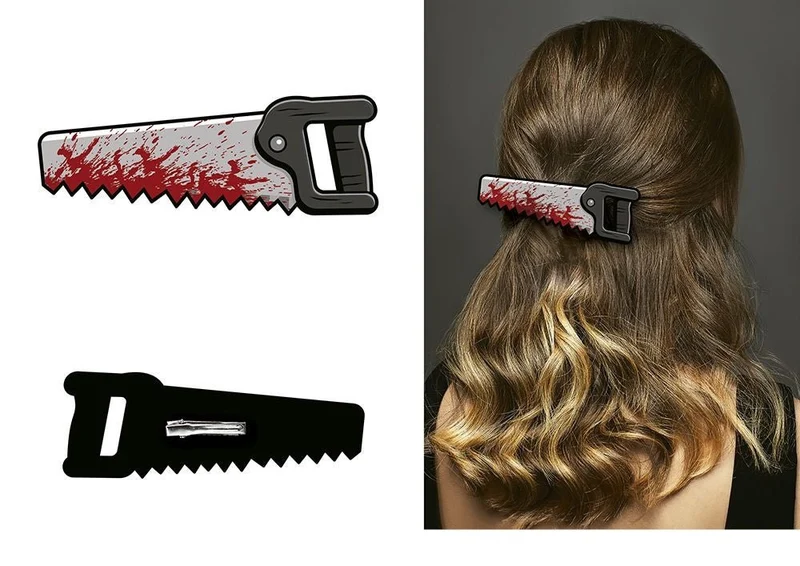 Halloween-Haarspange „Säge“