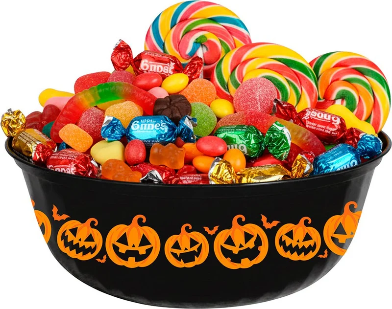 Halloween-Schale aus Kürbis