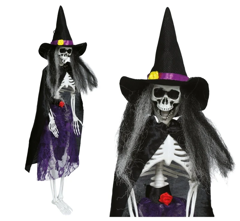 Halloween-Skelett-Hexenkleid 47 cm