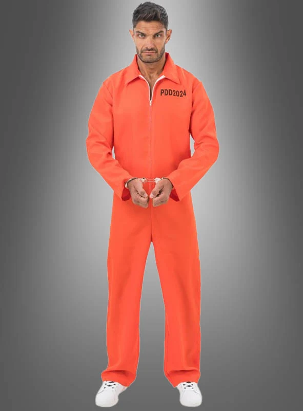 Gefangener Overall Kostüm orange