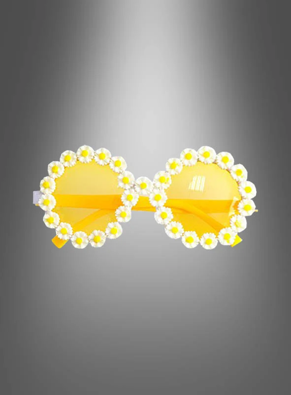 Hippie Blumenbrille Gänseblümchen