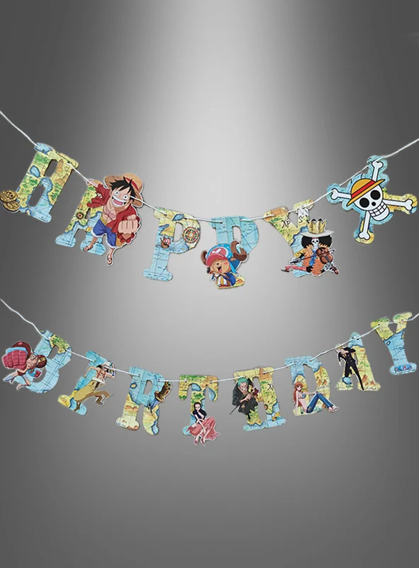 One Piece Papiergirlande Happy Birthday 200cm